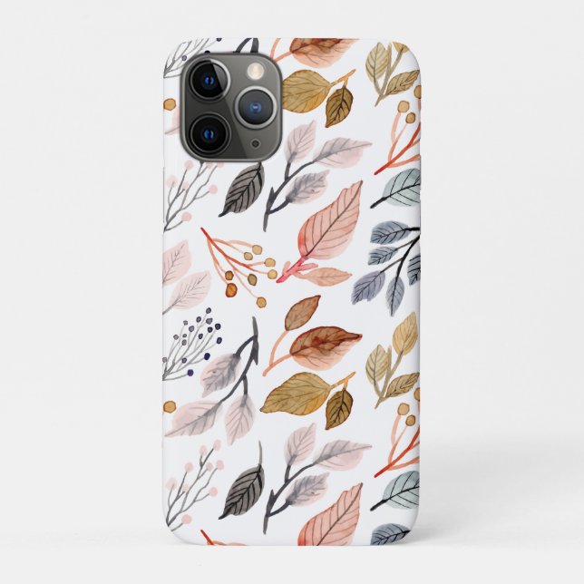 Funda De Case-Mate Para iPhone hojas de árbol (Reverso)