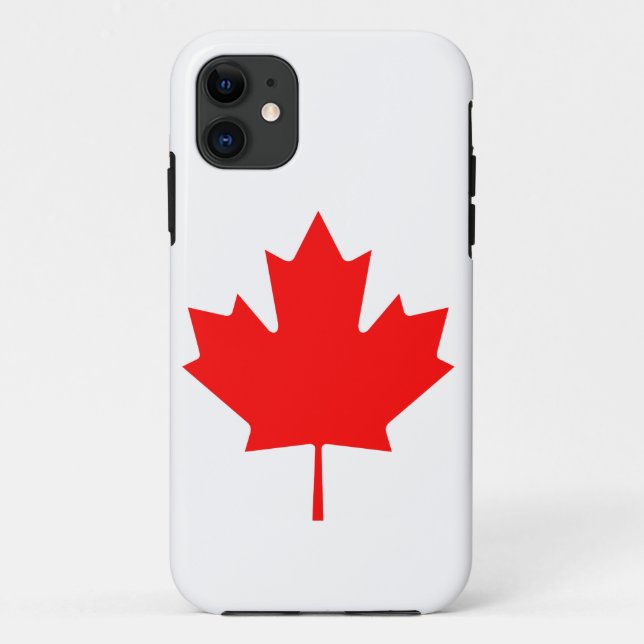 Funda De Case-Mate Para iPhone Hojas de arce de Canadá (Reverso)