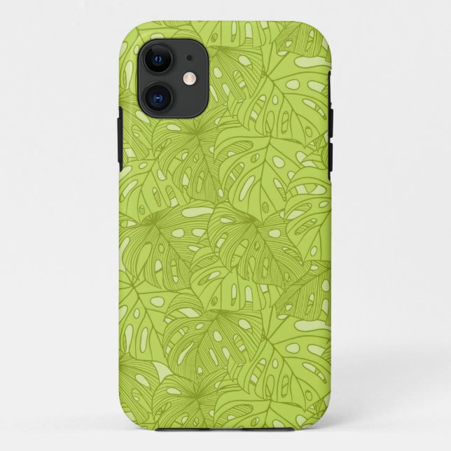 Funda De Case-Mate Para iPhone Hojas de la palmera (Reverso)