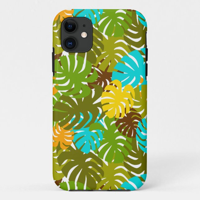 Funda De Case-Mate Para iPhone Hojas de Monstera (Reverso)