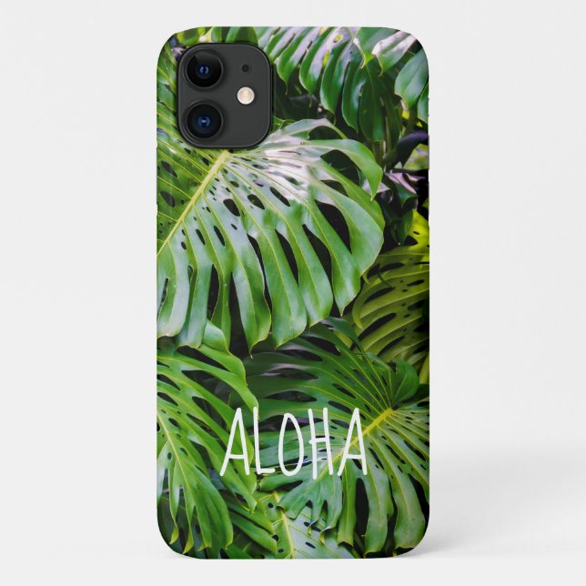Funda De Case-Mate Para iPhone Hojas de Monstera, Jardines Limahuli, Kauai, Hawai (Reverso)