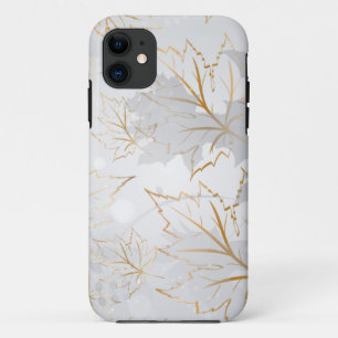 Funda Para iPhone 11 Hojas de oro 3