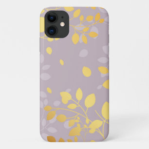 Funda Para iPhone 11 Hojas de oro 9
