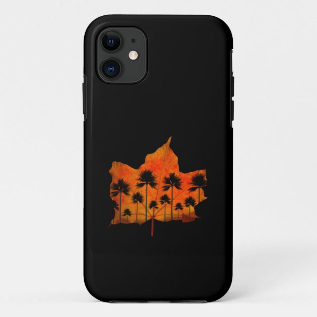 FUNDA DE Case-Mate PARA iPhone HOJAS DE OTÑO ÁRBOLES (Reverso)