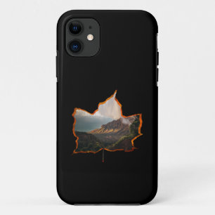 FUNDA PARA iPhone 11 HOJAS DE OTÑO BOSQUE MONTAÑA