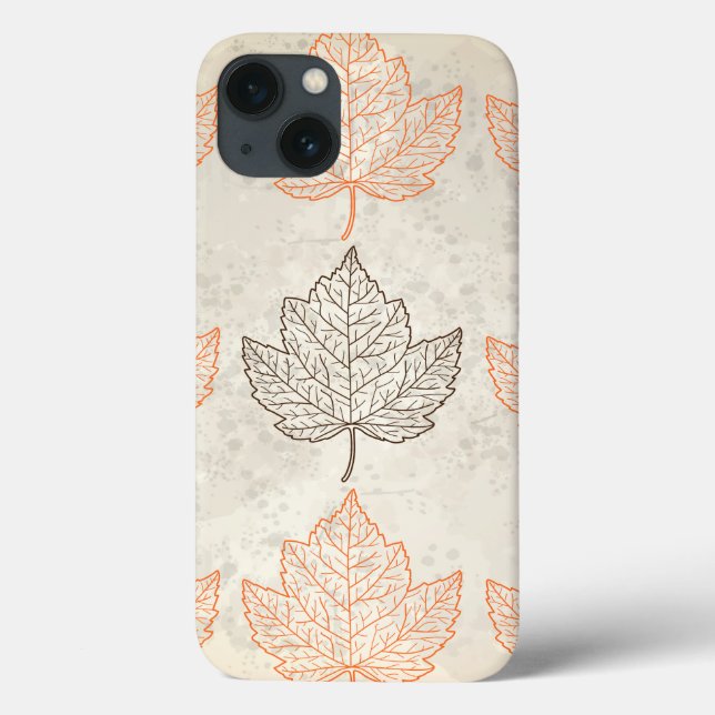 Funda De Case-Mate Para iPhone Hojas de otoño (Reverso)