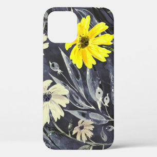 Funda Para iPhone 12 Hojas de otoño, bayas: patrón de acuarela.