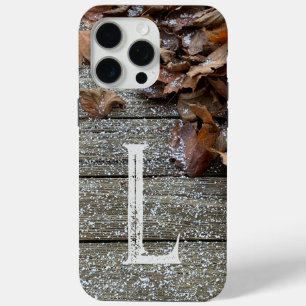 Funda Para iPhone 15 Pro Max Hojas de otoño con estuche para iPhone/iPad de nie