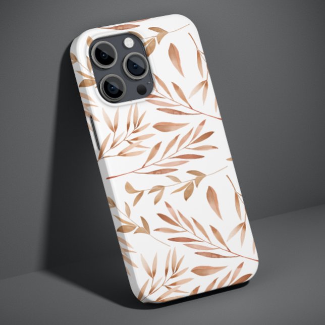 Funda De Case-Mate Para iPhone Hojas de otoño en acuarela (Subido por el creador)
