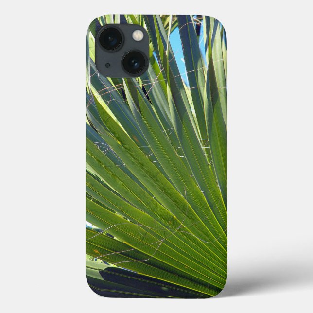 Funda De Case-Mate Para iPhone Hojas de palma, brisa marina (Reverso)