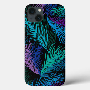 Funda Para iPhone 13 Hojas de palma multicolores