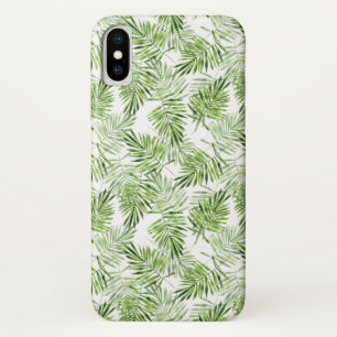 Funda Para iPhone X Hojas de palma verdes