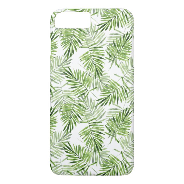 Funda De Case-Mate Para iPhone Hojas de palma verdes (Reverso)