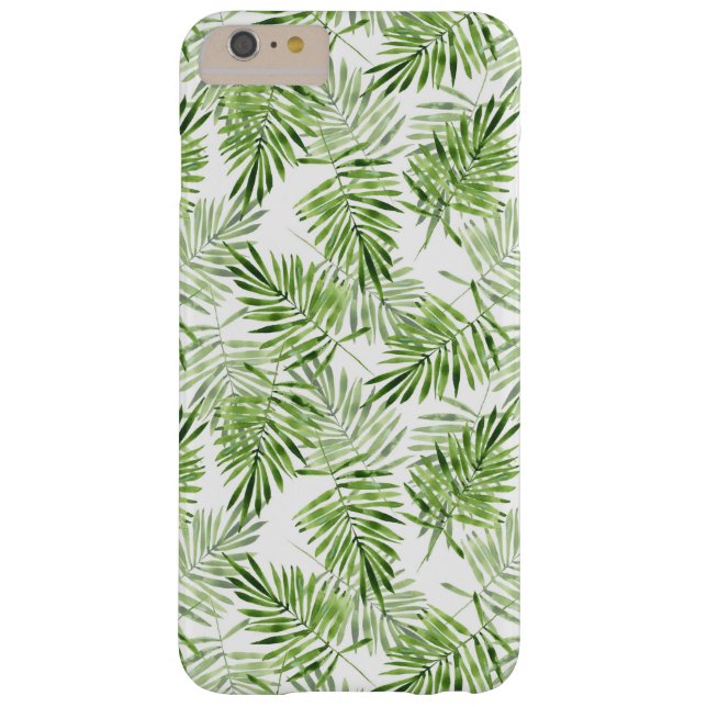 Funda De Case-Mate Para iPhone Hojas de palma verdes (Reverso)