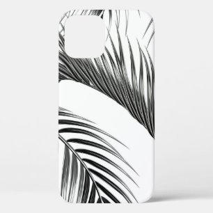Funda Para iPhone 12 Hojas de palmera tropicales sin soldadura de jungl