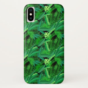 Funda Para iPhone X Hojas de palmeras tropicales
