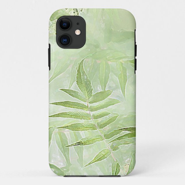 Funda De Case-Mate Para iPhone Hojas de Spirea - Arte digital (Reverso)