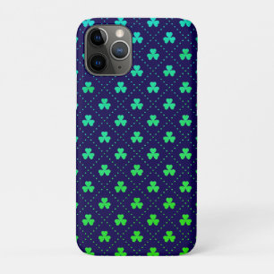 Funda Para iPhone 11 Pro Hojas de trébol Patrón del Día de San Patricio-532