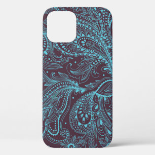 Funda Para iPhone 12 Hojas decorativas: fondo de patrón sin soldadura