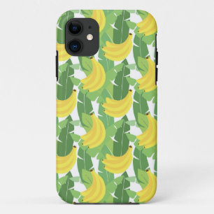 Funda Para iPhone 11 Hojas del plátano y modelo de la fruta