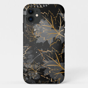 Funda Para iPhone 11 Hojas doradas 5