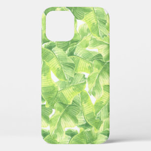 Funda Para iPhone 12 Hojas exóticas: acuarela sin foco