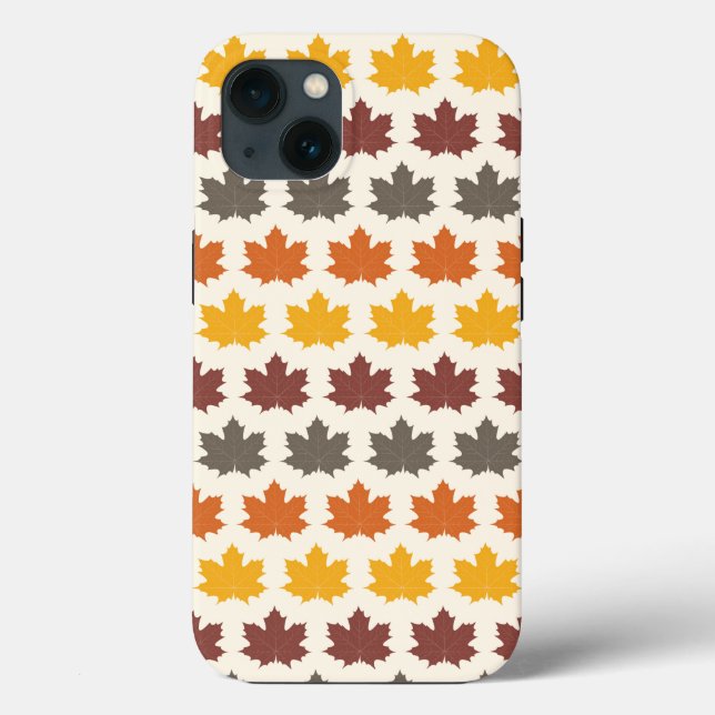 Funda De Case-Mate Para iPhone Hojas otoñales (Reverso )