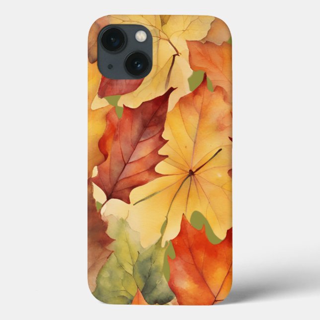 Funda De Case-Mate Para iPhone Hojas otoñales (Reverso)