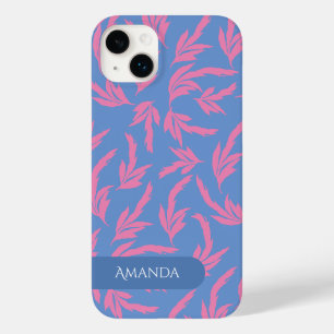 Funda Para iPhone 14 Plus De Case-Mate Hojas rosadas, azules y blancas Funda-Mantel