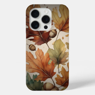Funda Para iPhone 15 Pro Hojas temáticas de otoño