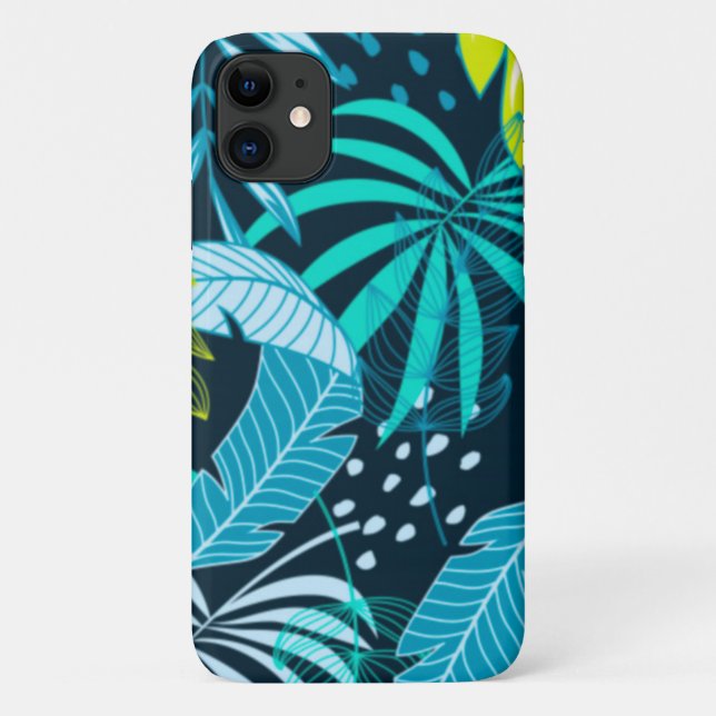 Funda De Case-Mate Para iPhone Hojas tropicales (Reverso)