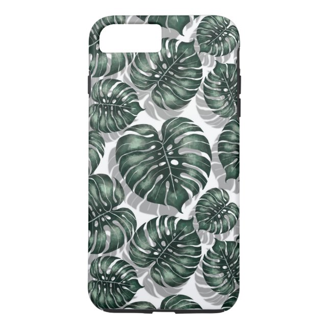Funda De Case-Mate Para iPhone Hojas tropicales (Reverso)