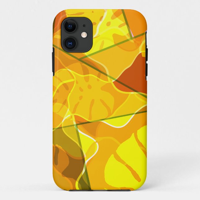 FUNDA DE Case-Mate PARA iPhone HOJAS TROPICALES ABSTRACTAS (Reverso)