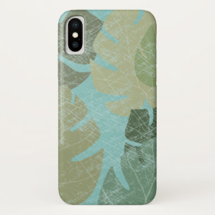 Funda Para iPhone X Hojas tropicales con colada