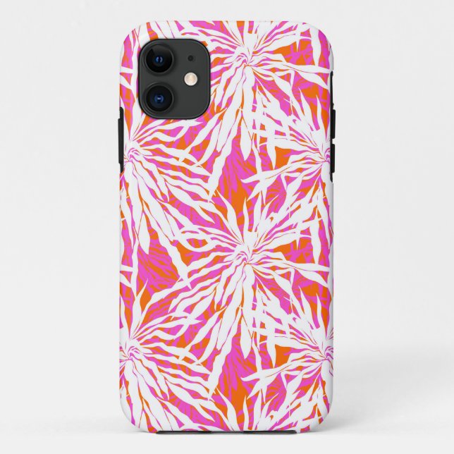 Funda De Case-Mate Para iPhone Hojas tropicales de palma (Reverso)
