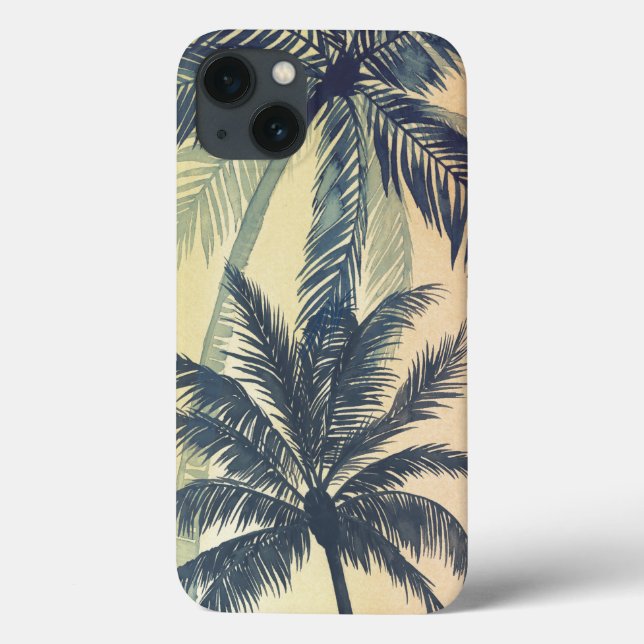 Funda De Case-Mate Para iPhone Hojas tropicales de palmera (Reverso)