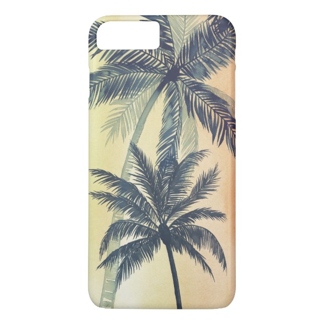 Funda De Case-Mate Para iPhone Hojas tropicales de palmera (Reverso)