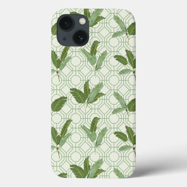 Funda De Case-Mate Para iPhone Hojas tropicales de palmera (Reverso)