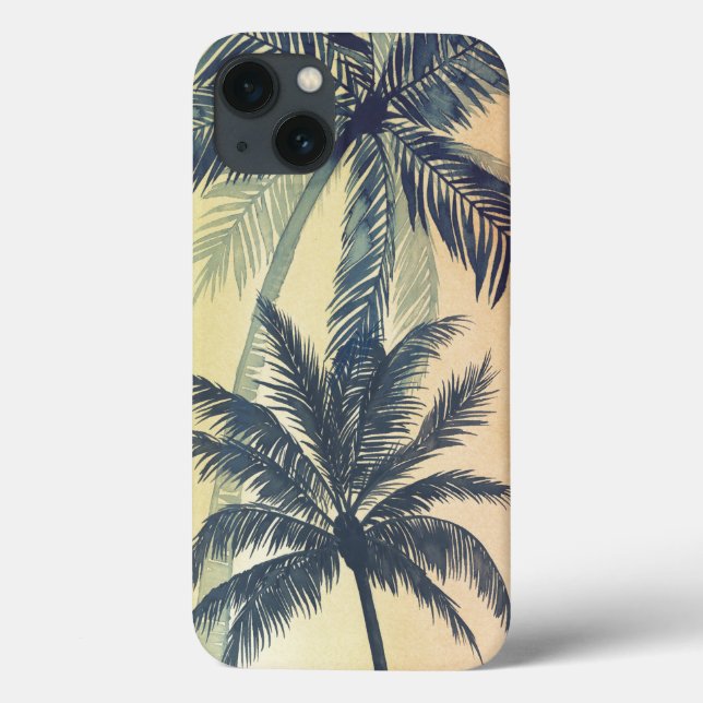 Funda De Case-Mate Para iPhone Hojas tropicales de palmera (Reverso)