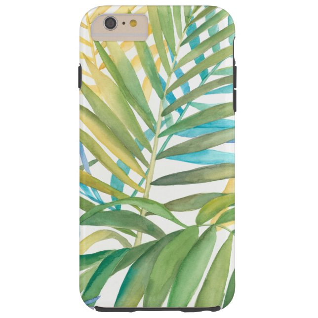 Funda De Case-Mate Para iPhone Hojas tropicales de palmera (Reverso)