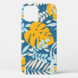 Funda Para iPhone 12 Hojas tropicales: jungla abstracta