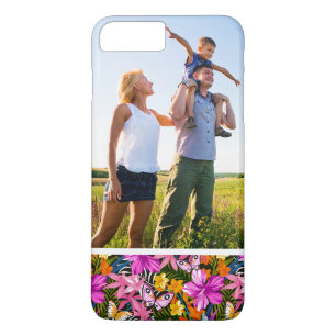 Funda Para iPhone 8 Plus/7 Plus Hojas tropicales y flores de la foto de encargo