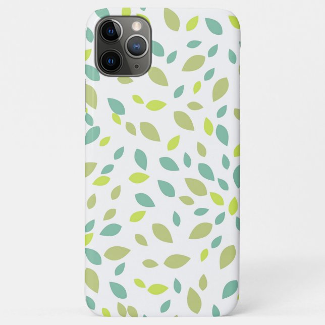 Funda De Case-Mate Para iPhone Hojas (verdes) (Reverso)