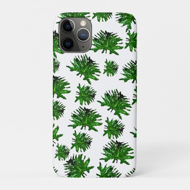 Funda De Case-Mate Para iPhone Hojas verdes de Dracaena Fern, (Reverso)