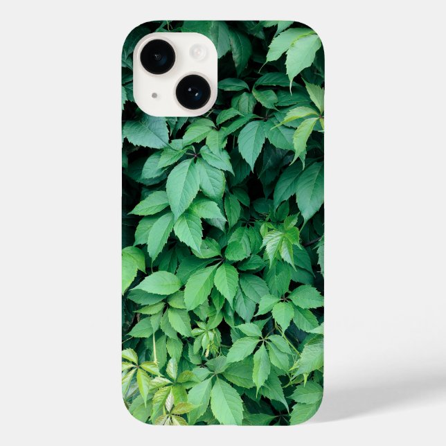 Funda De Case-Mate Para iPhone Hojas verdes de uva (Reverso )