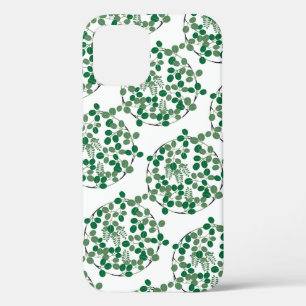 Funda Para iPhone 12 Hojas verdes, diseño japonés