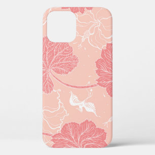 Funda Para iPhone 12 Hojas victorianas: Ornamento de mano dibujada.