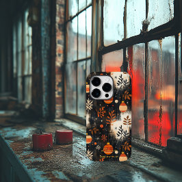 Funda Para iPhone 14 Pro De Case-Mate Hojas y ornamentos otoñales personalizados