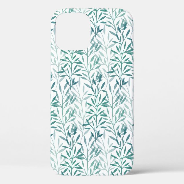 Funda De Case-Mate Para iPhone Hojas y ramas transparentes (Reverso )