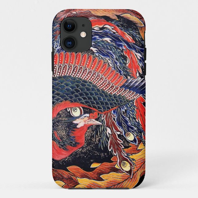 Funda De Case-Mate Para iPhone Hokusai - phoenix (Reverso)